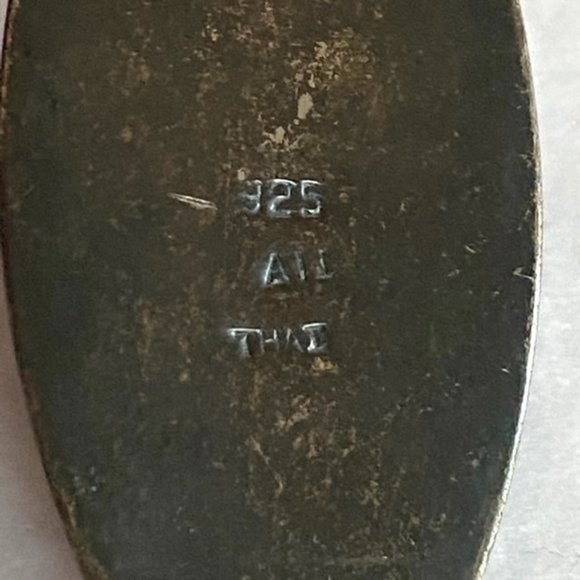 Sterling Silver 925 Oxidized Faceted Black Onyx Marquise Pendant Necklace 17.75" - Picture 9 of 16